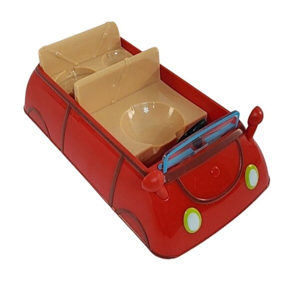 Peppa Pig Red Family Car Small Push Along Vehicle Jazwares 2003 ABD Entertainmen - Picture 2 of 7